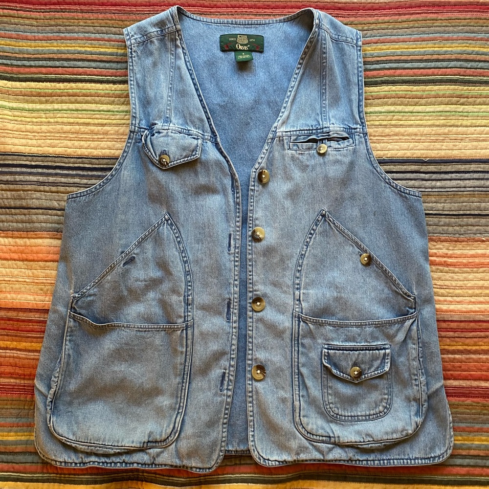 VTG Denim Vest, women’s small
